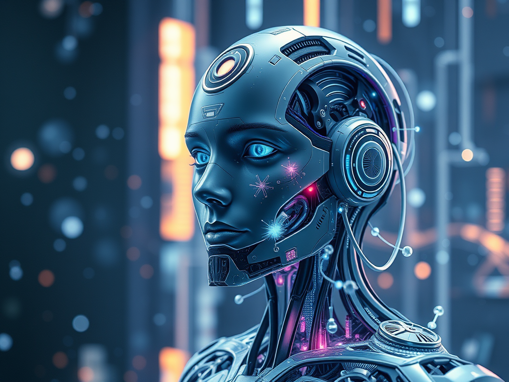 Futuristic illustration of a human silhouette merging with digital circuits, representing Ray Kurzweil's predictions about technology and the question of whether immortality is really possible by 2030