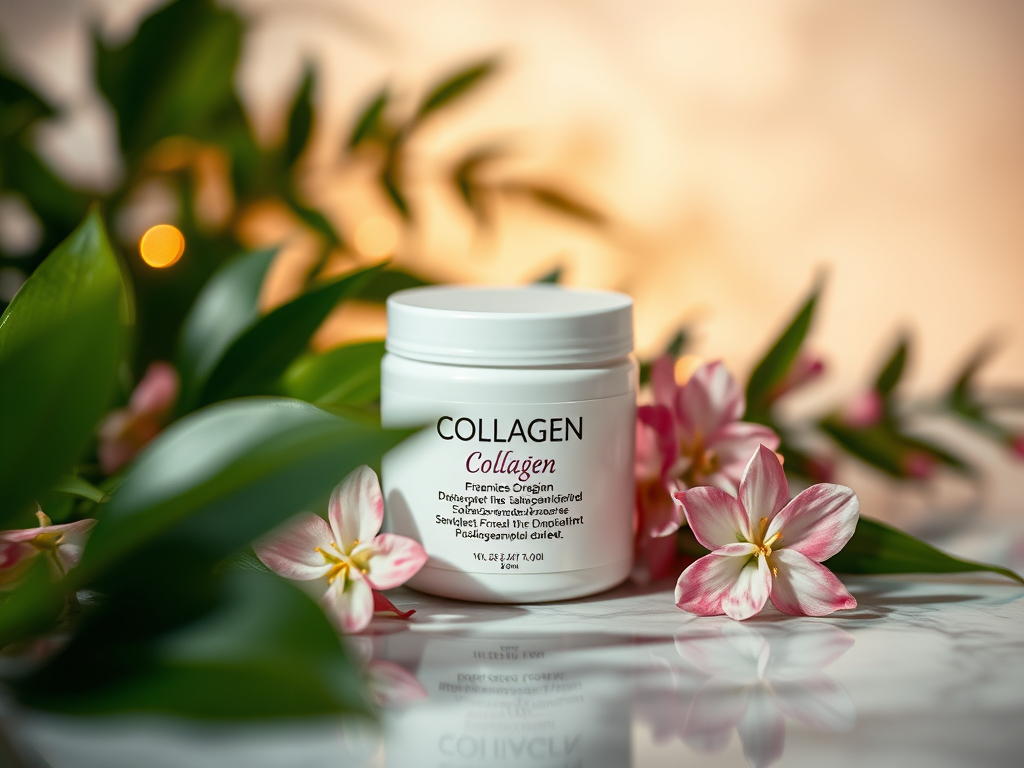 Collagen supplement products arranged together, representing the growing market for skin and joint health support